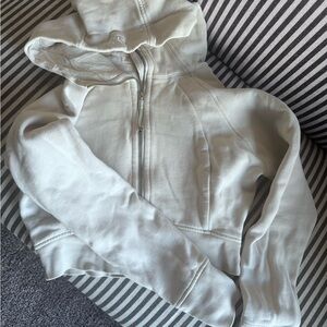 Cream lululemon Zip-Up crew small/med Sweatshirt